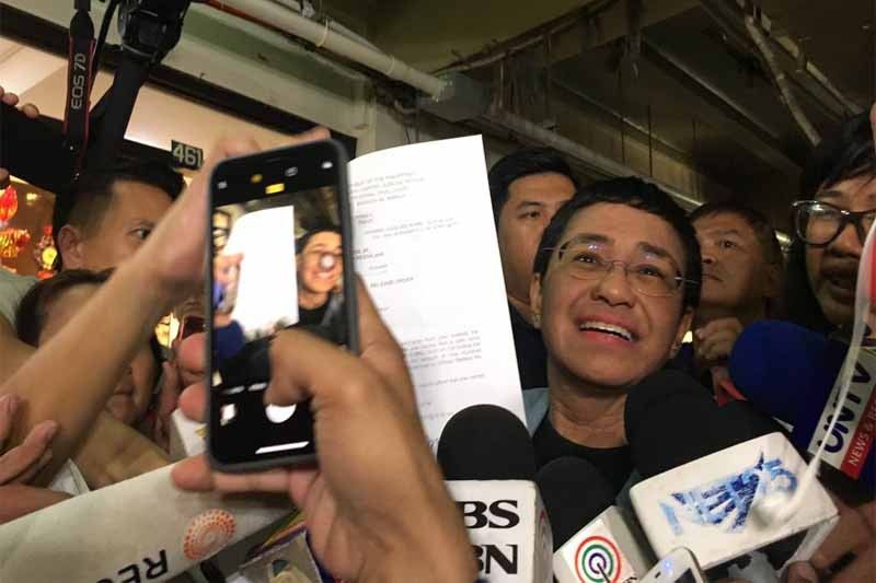 WATCH: Ressa posts bail for the 6th time