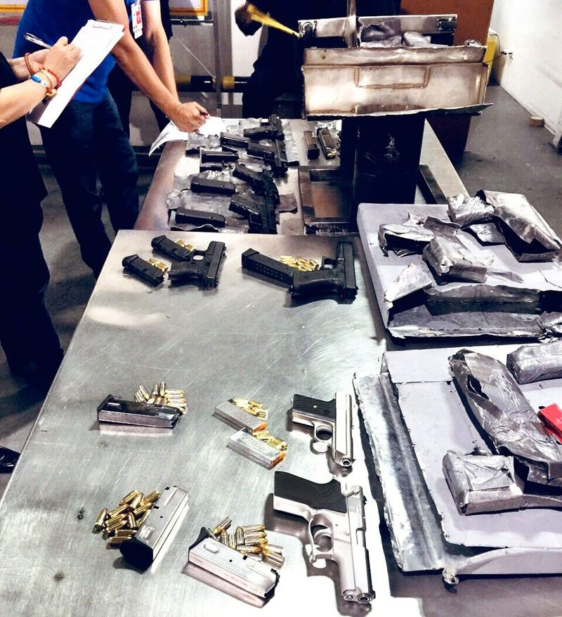 P500,000 guns, ammo seized at NAIA