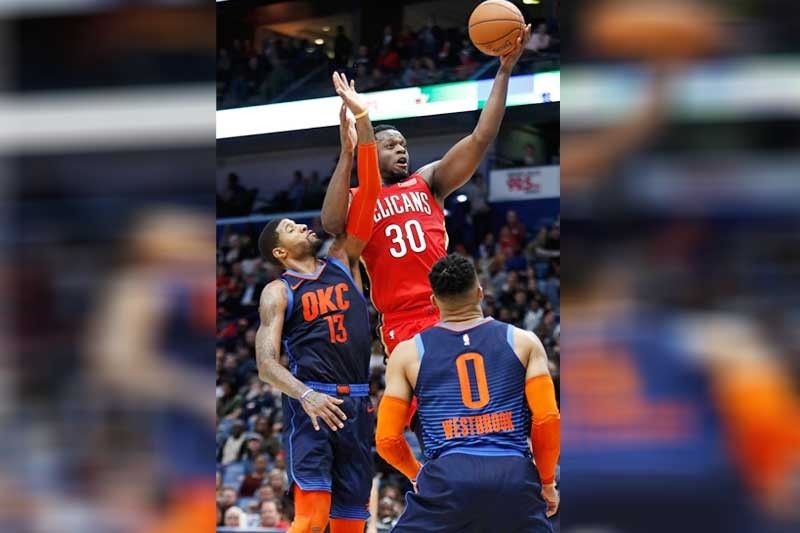 Davis-less Pelicans survive Thunder; Knicks end slide