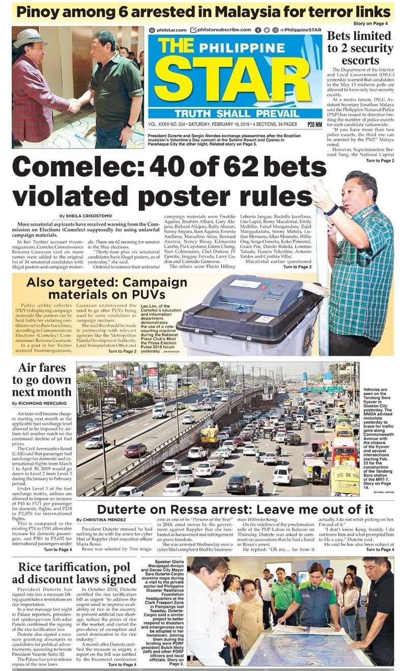 The STAR Cover (February 16, 2019)