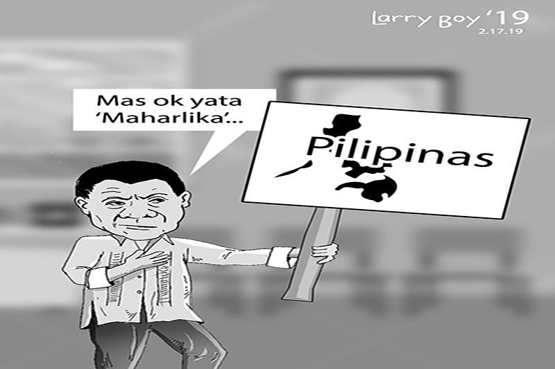 EDITORYAL - Huwag palitan ang Pilipinas