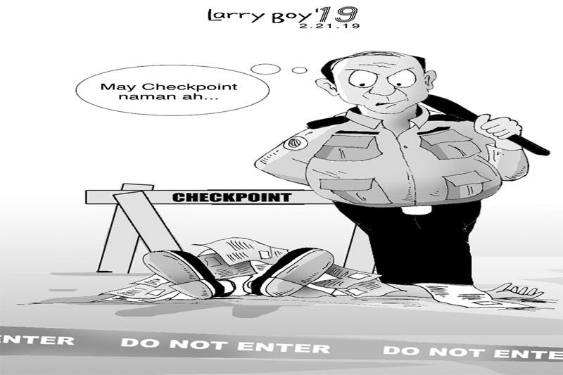 EDITORYAL - Police checkpoint, walang silbi!