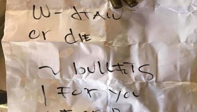 &ldquo;Withdraw or die&rdquo;: Yapha gets death threat