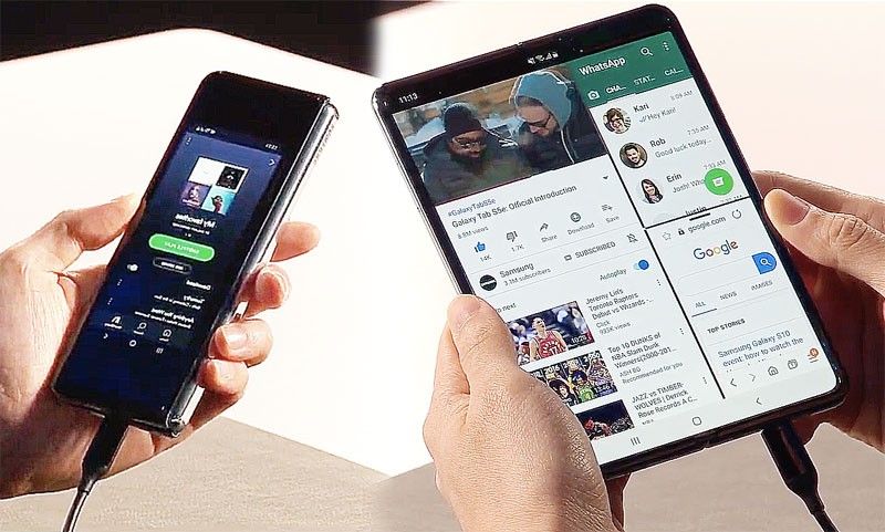 Samsung unpacks first foldable phone