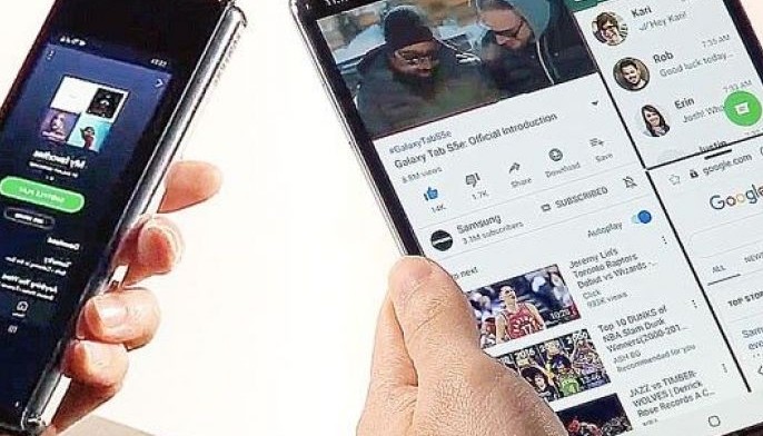 Samsung unpacks first foldable phone