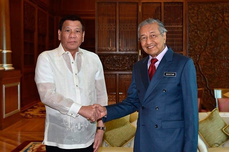 Malaysian Prime Minister Mahathir Mohamad, Duterte meet on Thursday