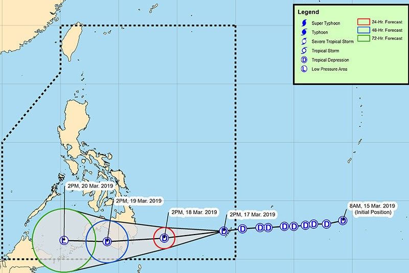 Signal No. 1 up in Davao Oriental where 'Chedeng' is seen to make landfall