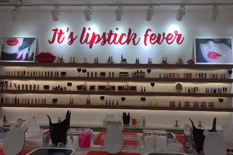 The lipstick shop store