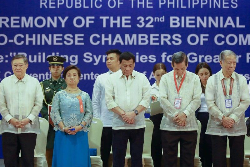 Duterte thanks Chinoy business groups for supporting fight vs crime