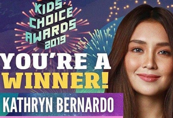 Kathryn Bernardo gets Kidsâ�� Choice Award as Favorite Trending Pinoy Â 