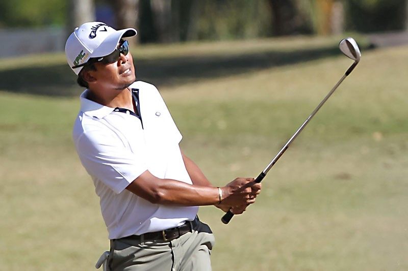 Juvic Pagunsan falters, drops to joint lead  with uncle Rey in ICTSI Riviera