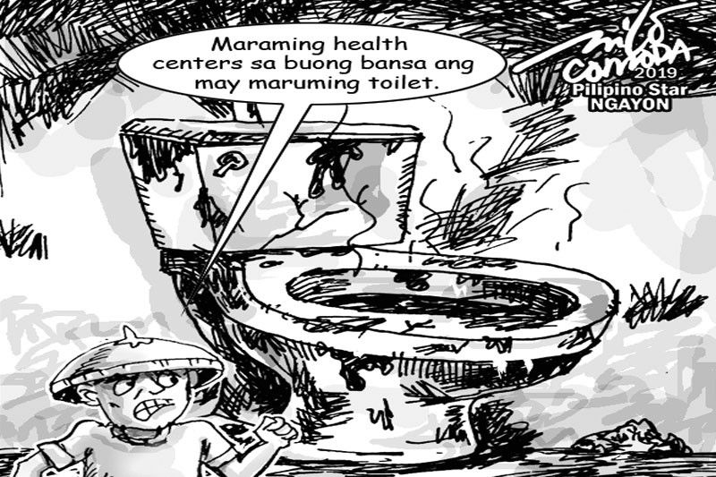 EDITORYAL - Daming health  centers na walang malinis na toilets