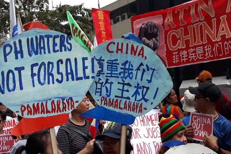 Chinese consulate sinalubong ng protesta ngayong Araw ng Kagitingan