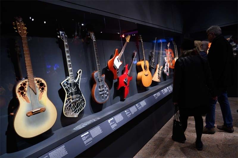 WATCH: Guitars of the greats rock halls of New York's Met museum