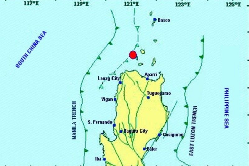 Magnitude 5 na lindol niyanig ang Calayan, Cagayan