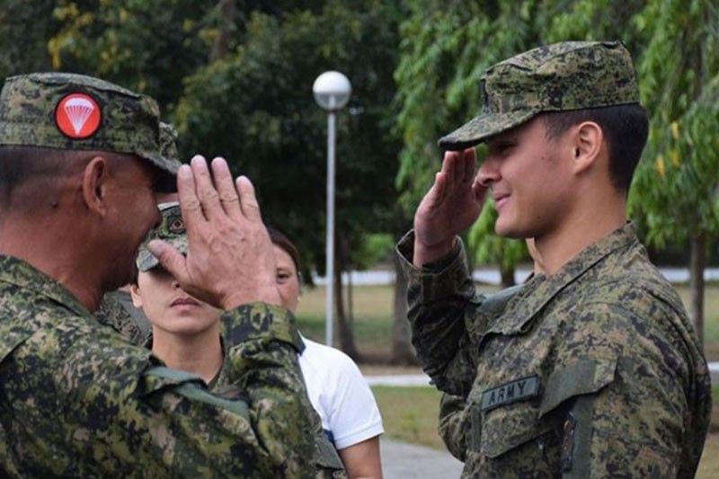 Matteo nanumpa sa Philippine Army