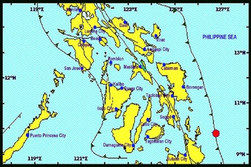 Surigao del Norte niyanig ng magnitude 5.5 na lindol