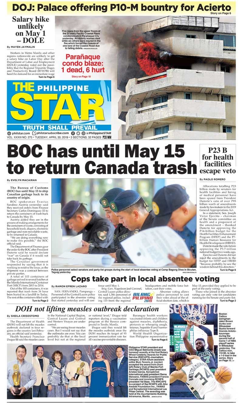 The STAR Cover (April 30, 2019)