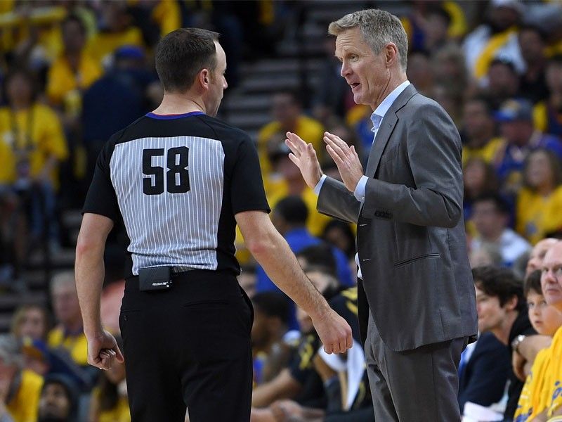 Kerr 'disappointed' after Rockets fury at officiating