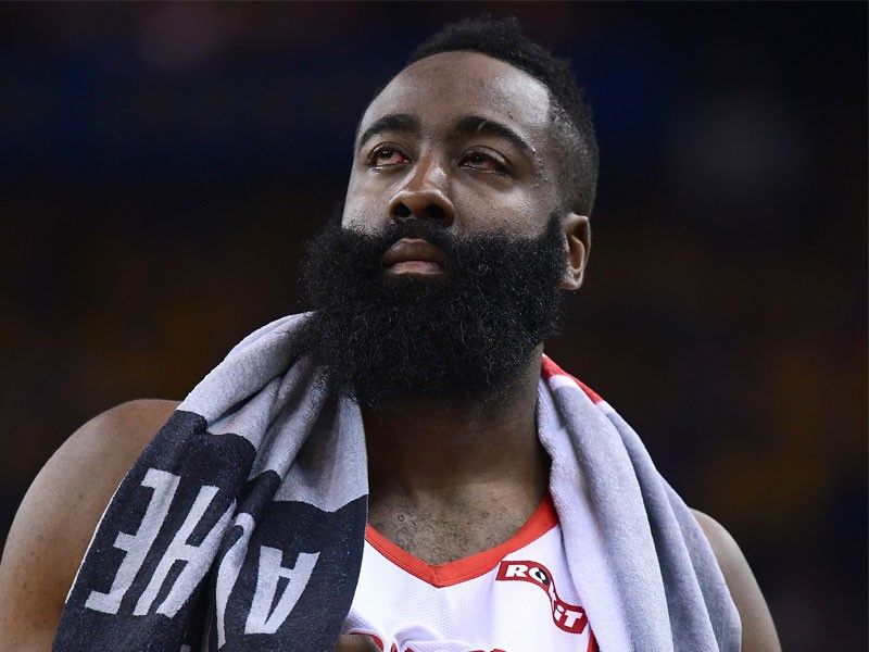 After eye injury, Rockets' Harden sets sights on Game 3