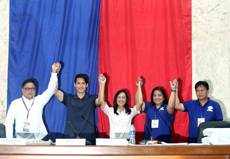 Comelec proclaims Belmonte, Sotto in QC