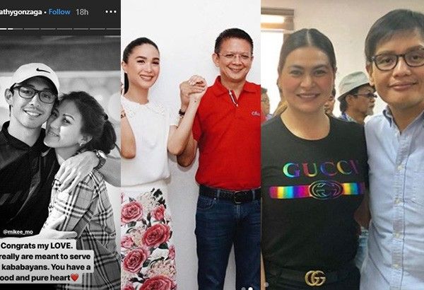 Alex Gonzaga, Heart Evangelista, Aiko Melendez congratulate partners for winning elections