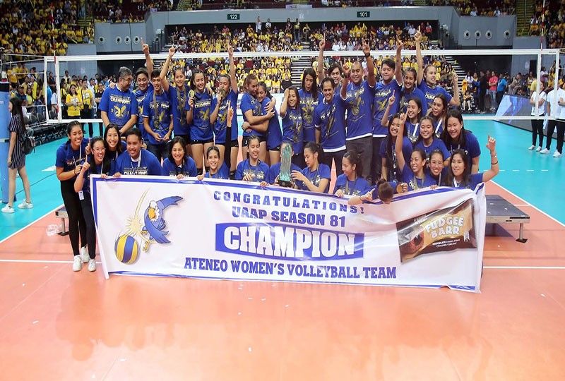 UAAP Volley Crown balik sa Katipunan Ateneo naisahan ang UST