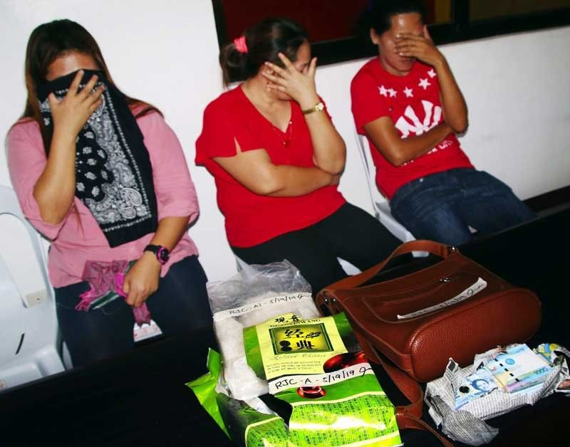 3 women arrested with P4.76-million shabu stashed in tea bags