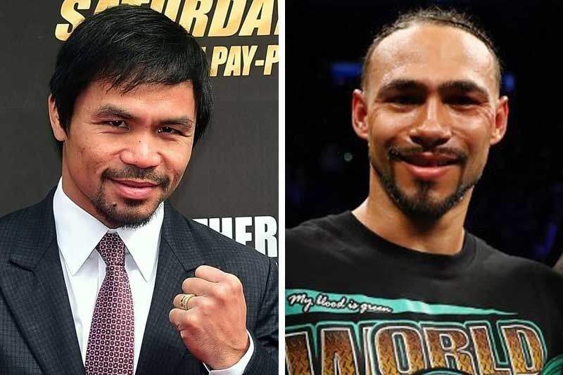 Pacquiao in US for Thurman fight press tour
