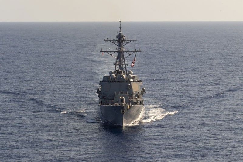 US warship sails past Scarborough Shoal