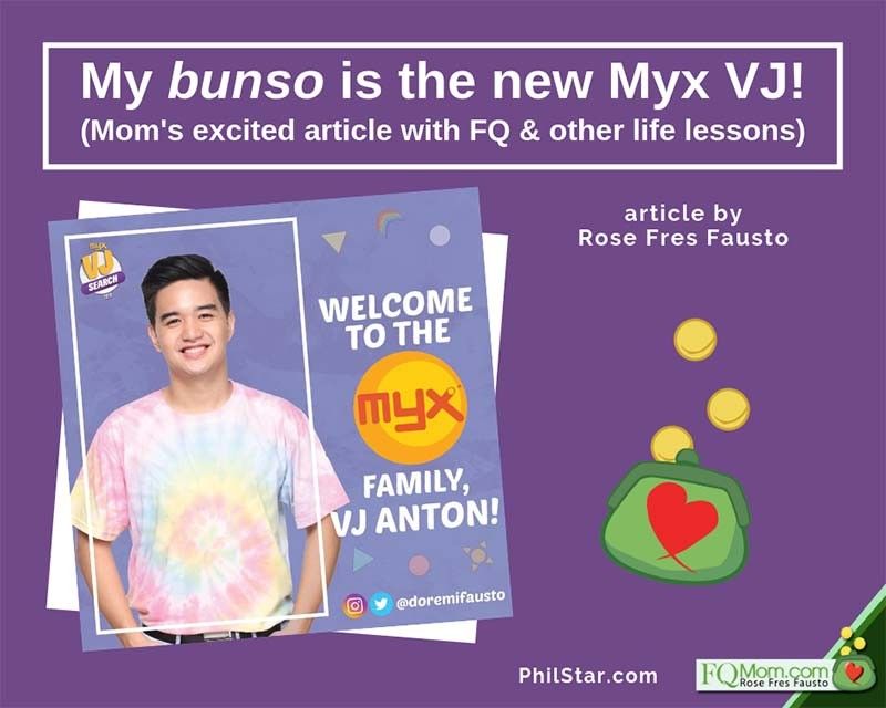 My bunso is the new Myx VJ! (Momâ��s excited article with FQ & other life lessons)