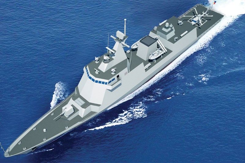 This model of a Philippine Navy frigate is posted on the official website of South Korean shipbuilder Hyundai Heavy Industries as one of its main products. Image: HHI/Released