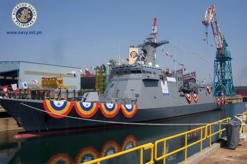Philippines' first warship launched in South Korea
