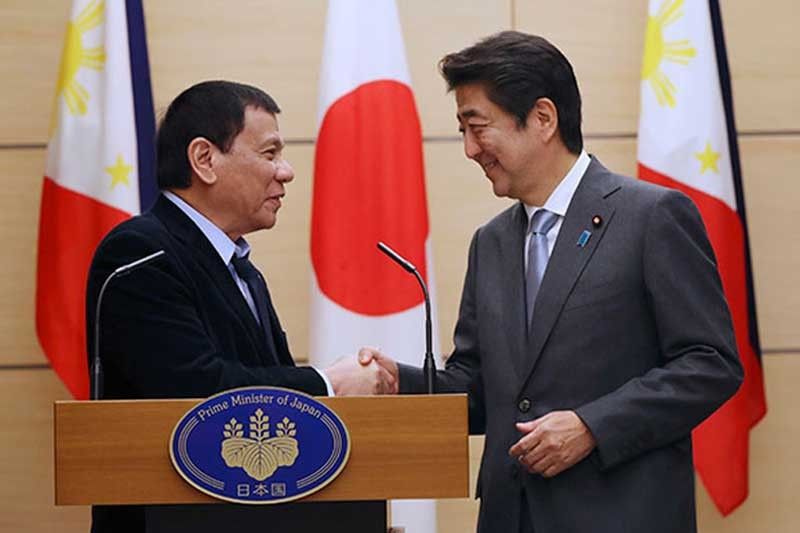 Duterte, Abe to tackle economic, security ties