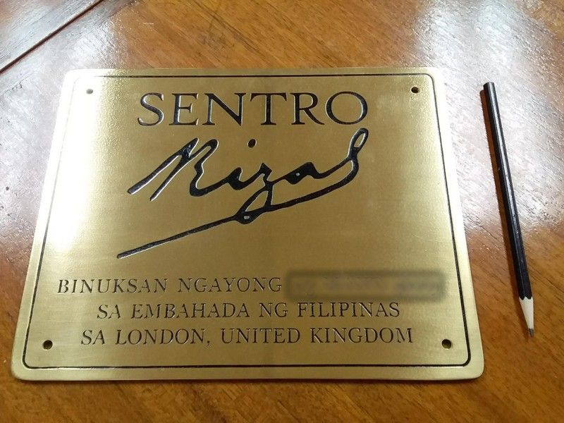 Sentro Rizal launched in London