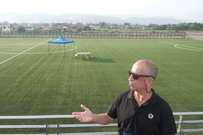 Cebuâ��s world-class artificial football field nears completion