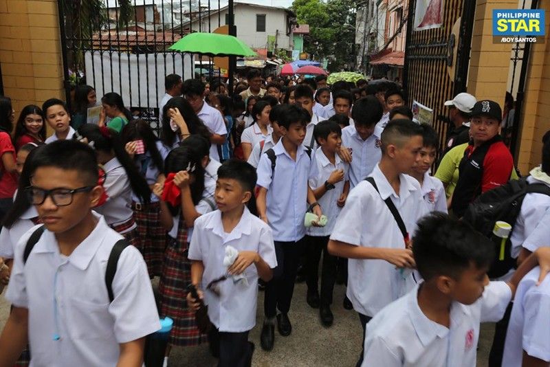 Rains seen greeting students on school opening