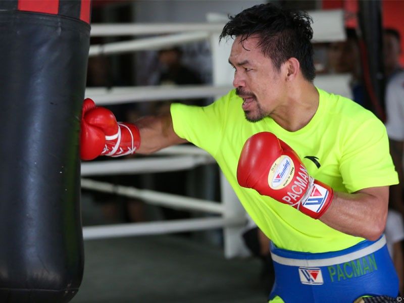 Pacquiao breaks Manila camp, heads to US for final phase of training