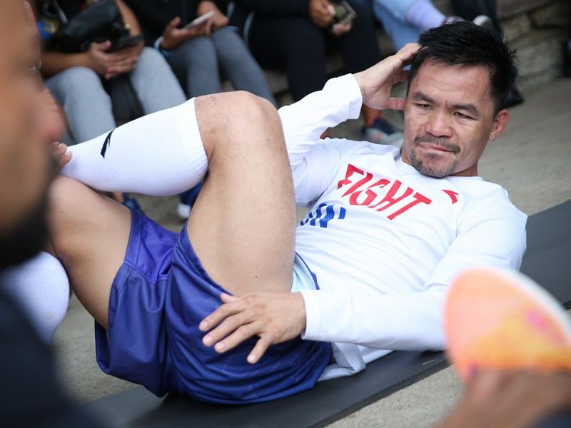 Pacquiao begins LA grind