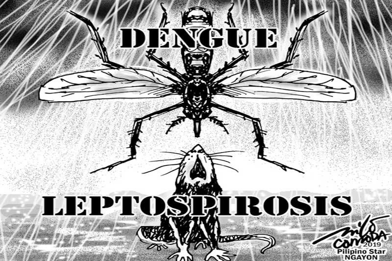 EDITORYAL - Dengue at leptospirosis ang kalaban ngayon