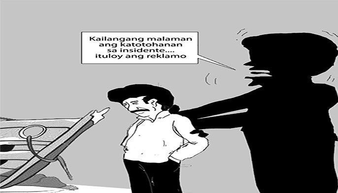 EDITORYAL - Kahit maliit na insidente, isampa pa rin ang kaso