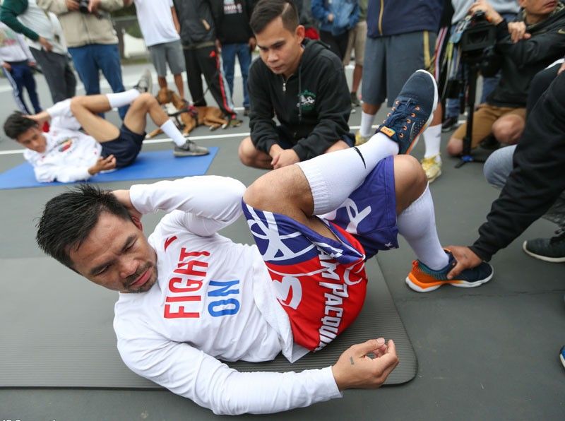 Pacquiao may sinusunod na training pattern