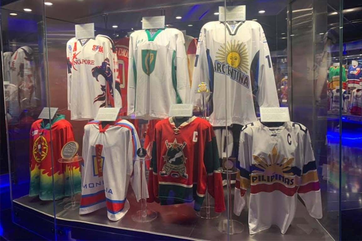 Philippine hockey jersey displayed in Toronto Hockey Hall of Fame