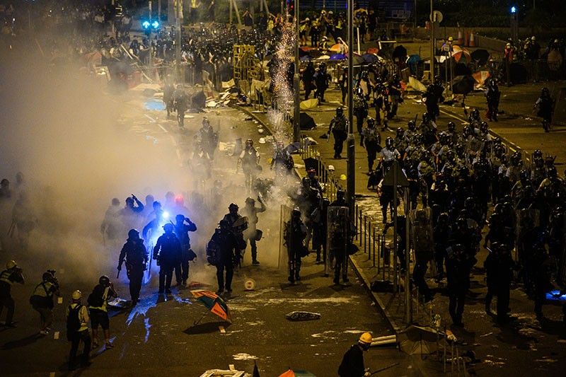 Hong Kong leader condemns 'extremely violent' protests