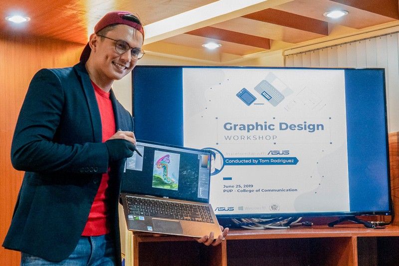 Edukasyon.ph, Asus hold graphic design workshop at PUP featuring Tom Rodriguez