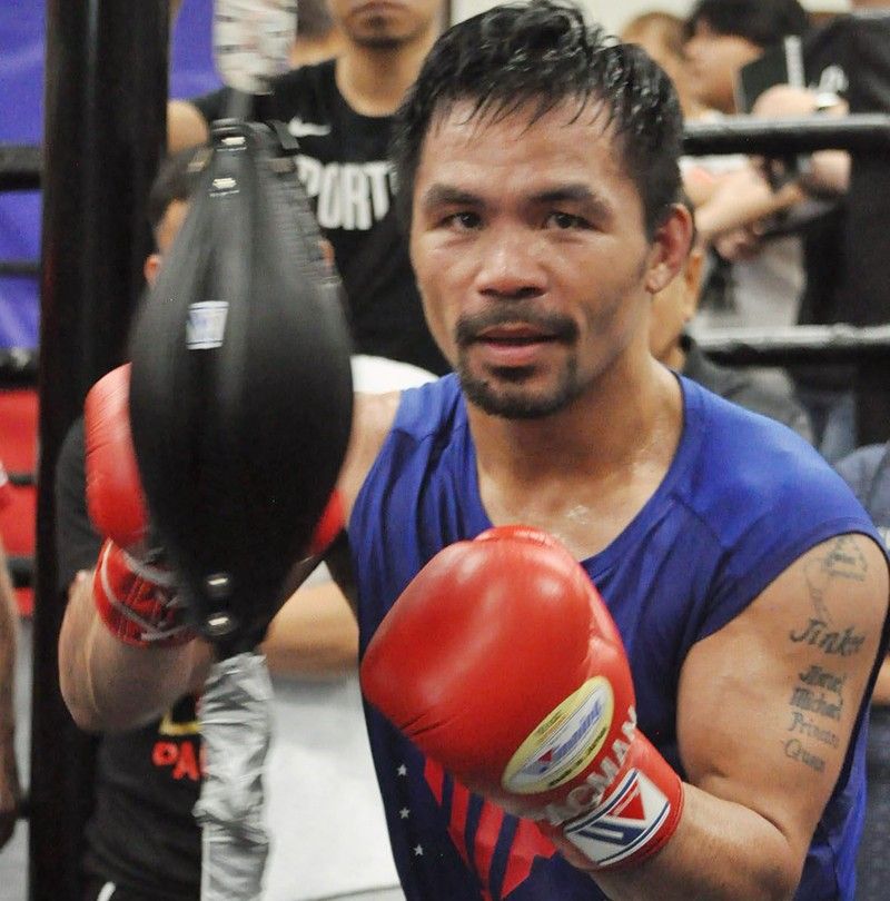 Manny Pacquiao gives all in sparring