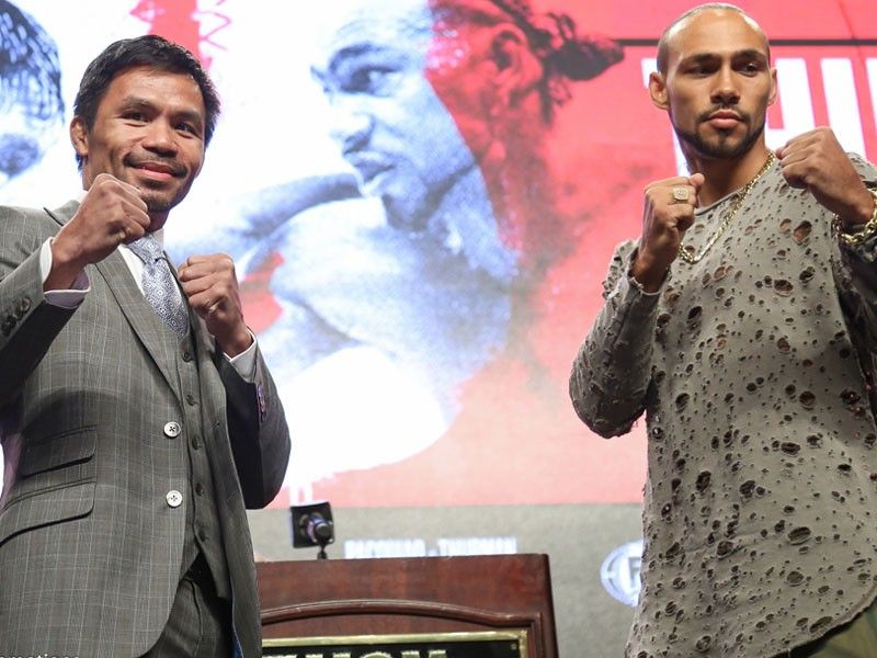 Pacquiao, Thurman vow to fight toe-to-toe