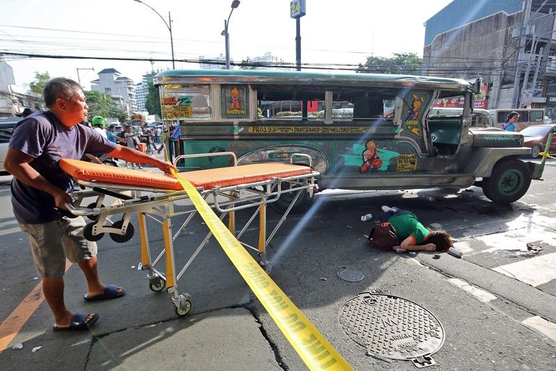 1 dead as truck rams jeepney