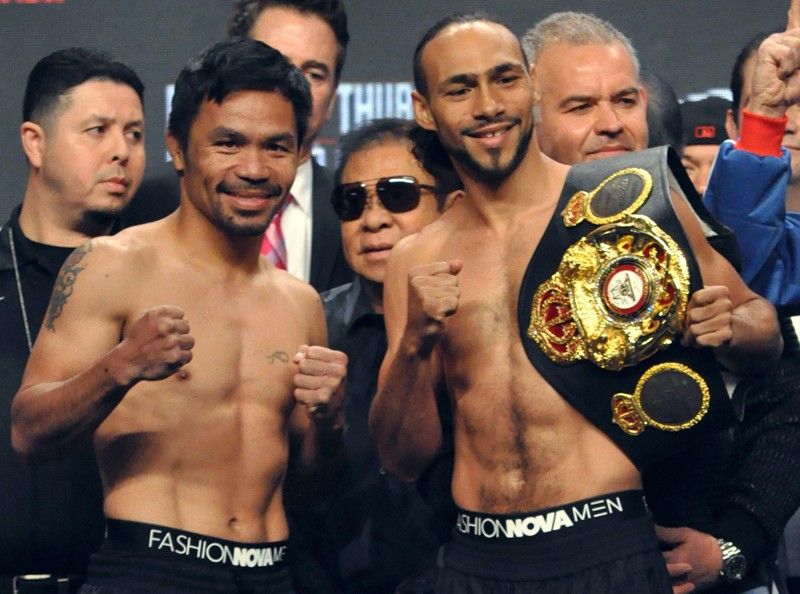 Where was Pacquiaoâ��s belt?