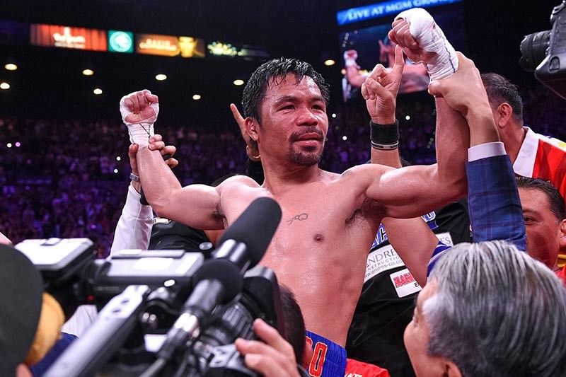 Sports stars come out to watch #PacquiaoThurman